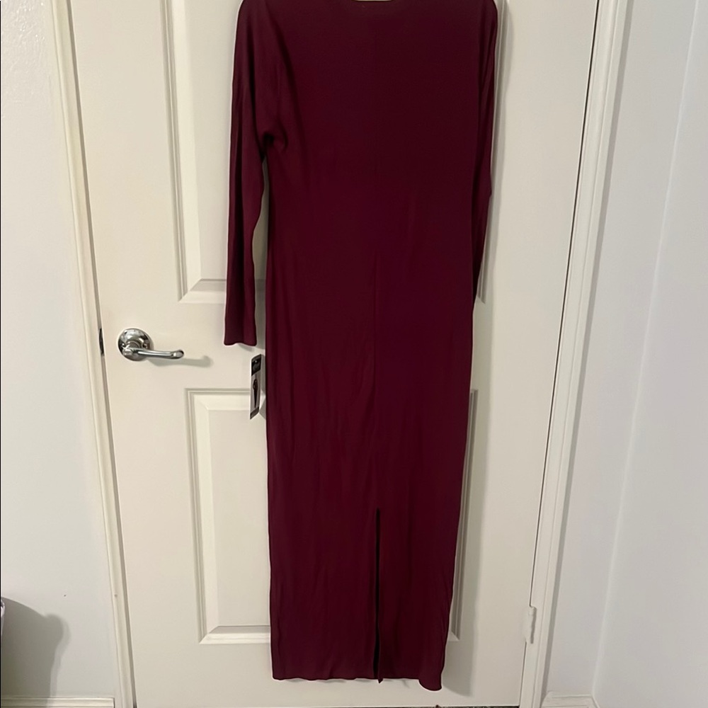 Edited by Remi Bader Burgundy Maxi Dress burgundy dress - Picture 7 of 7